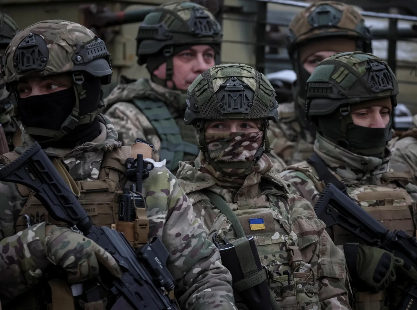 Ukraina sõdurid õppustel.