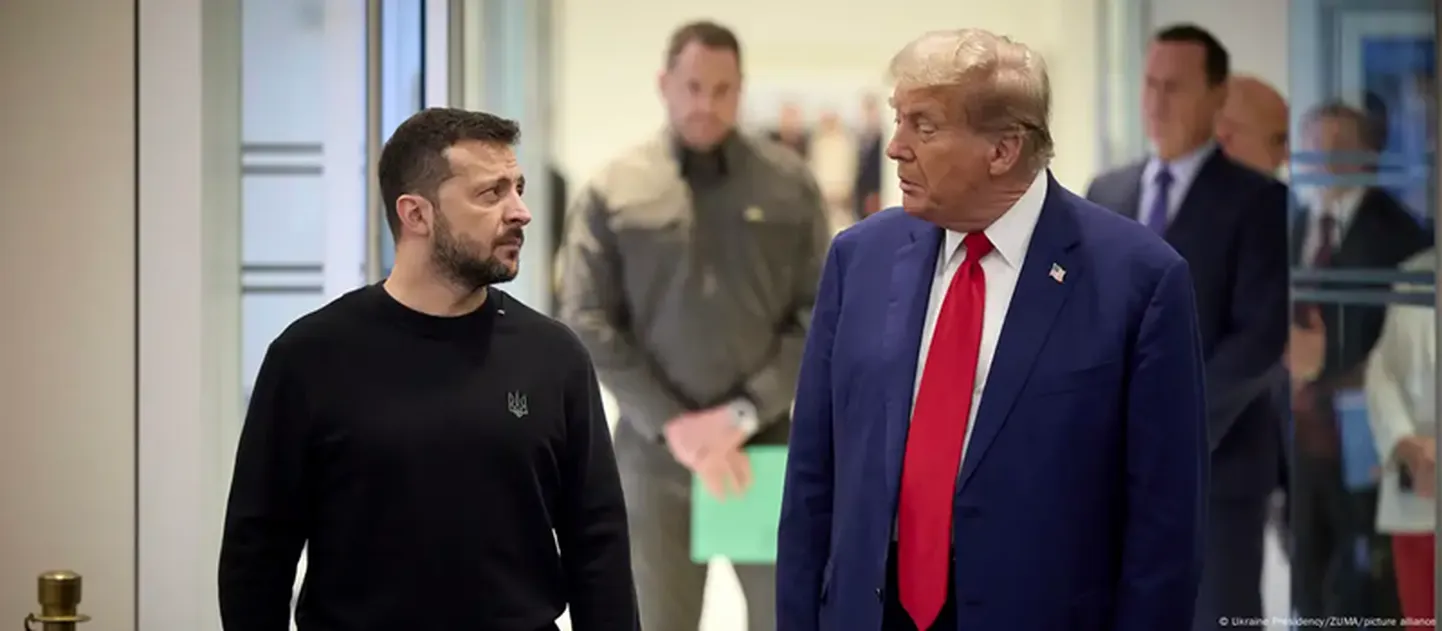 Владимир Зеленский и Дональд Трамп (19 февраля 2025 года)