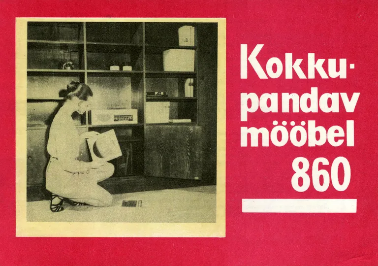 Mööblitootja Standard reklaamimas Maile Grünbergi loodud sektsiooni.