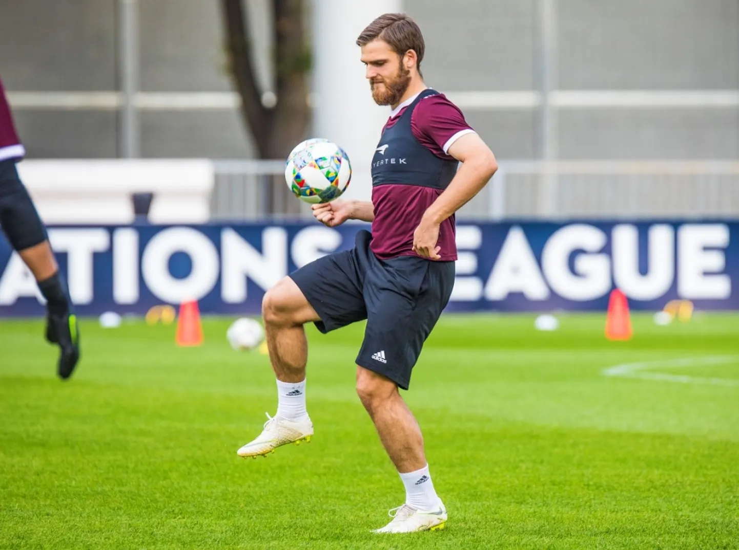 Latvijas futbola izlases uzbrucējs Valērijs Šabala