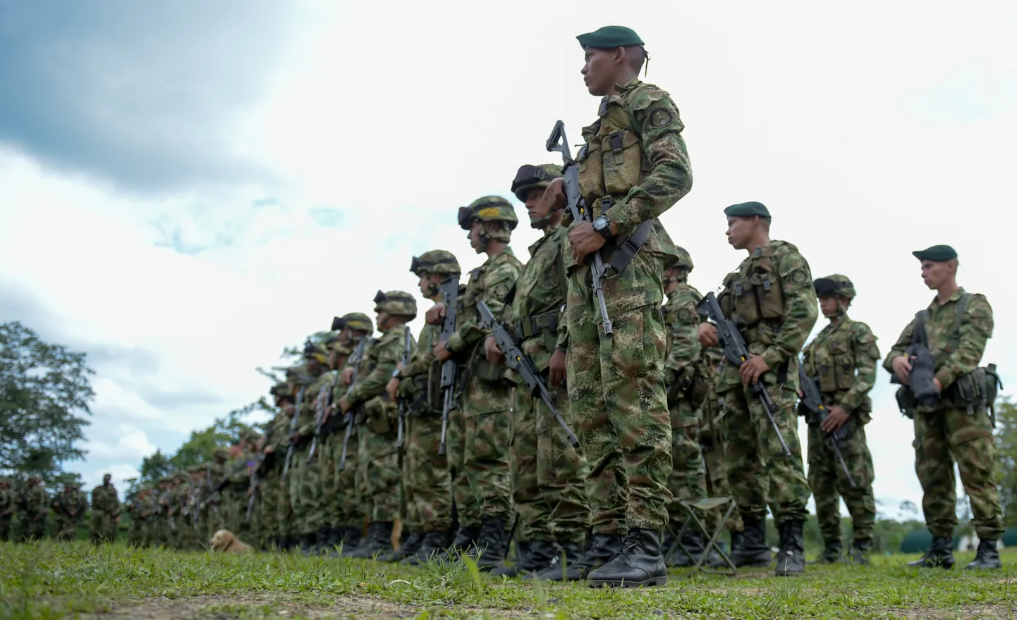 Colombia sõdurid õppusel Tumacos.