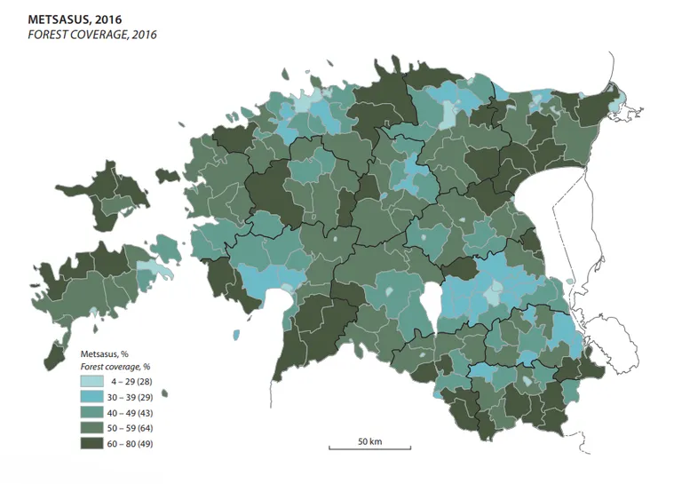 Eesti metsasus 2016. aastal.