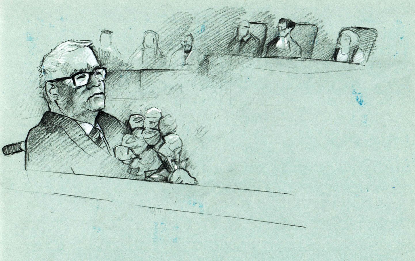 Эдгар Сависаар в зале суда.