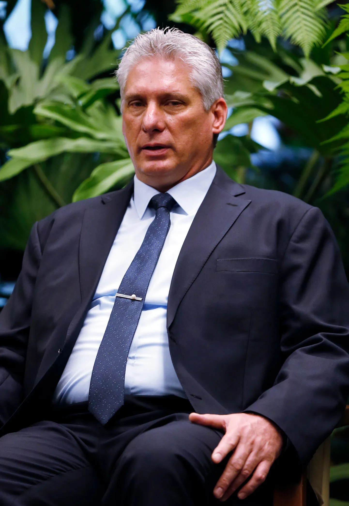 Kuuba president Miguel Díaz-Canel 13. juulil Havannas.