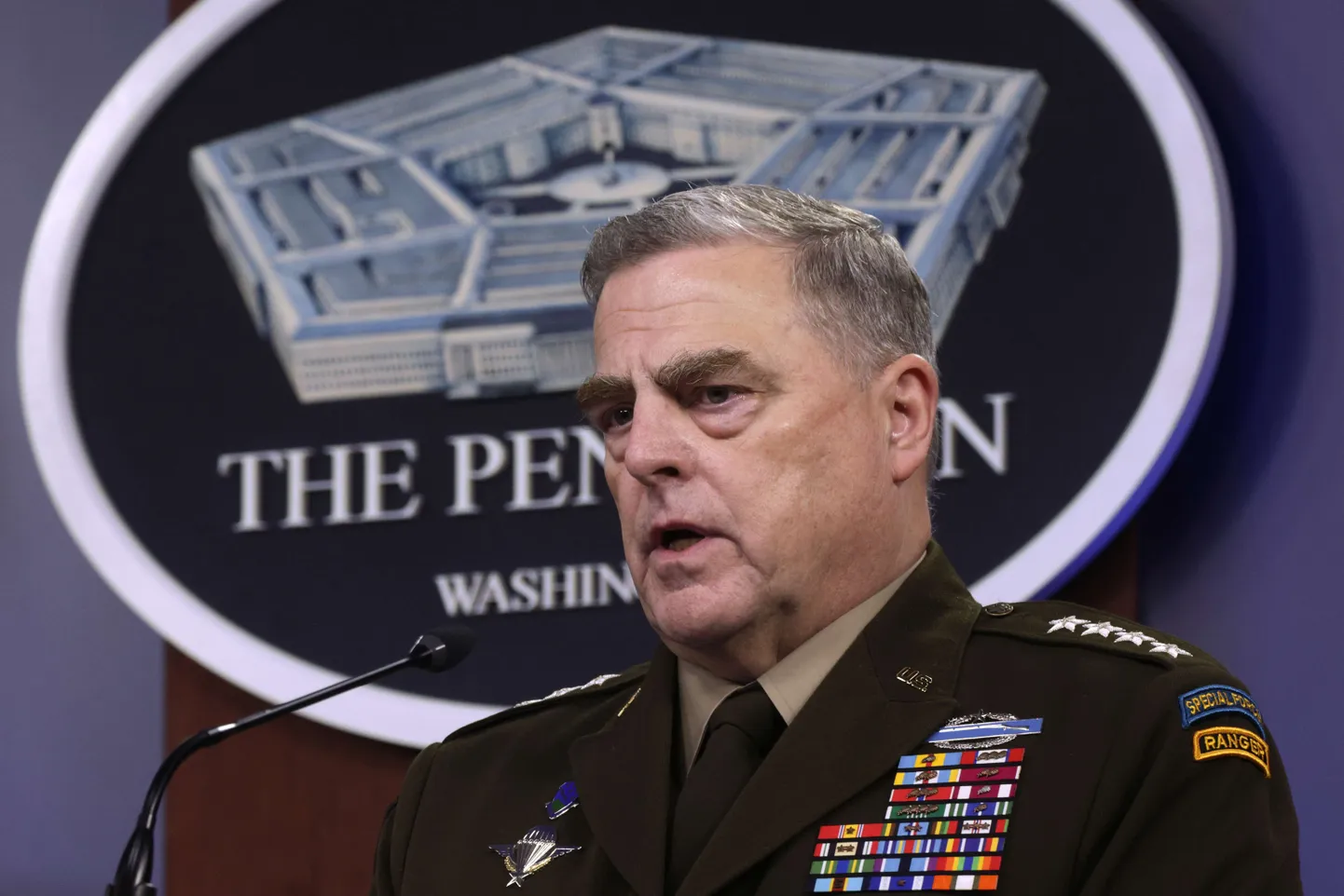 Mark Milley Pentagoni pressikonverentsil.