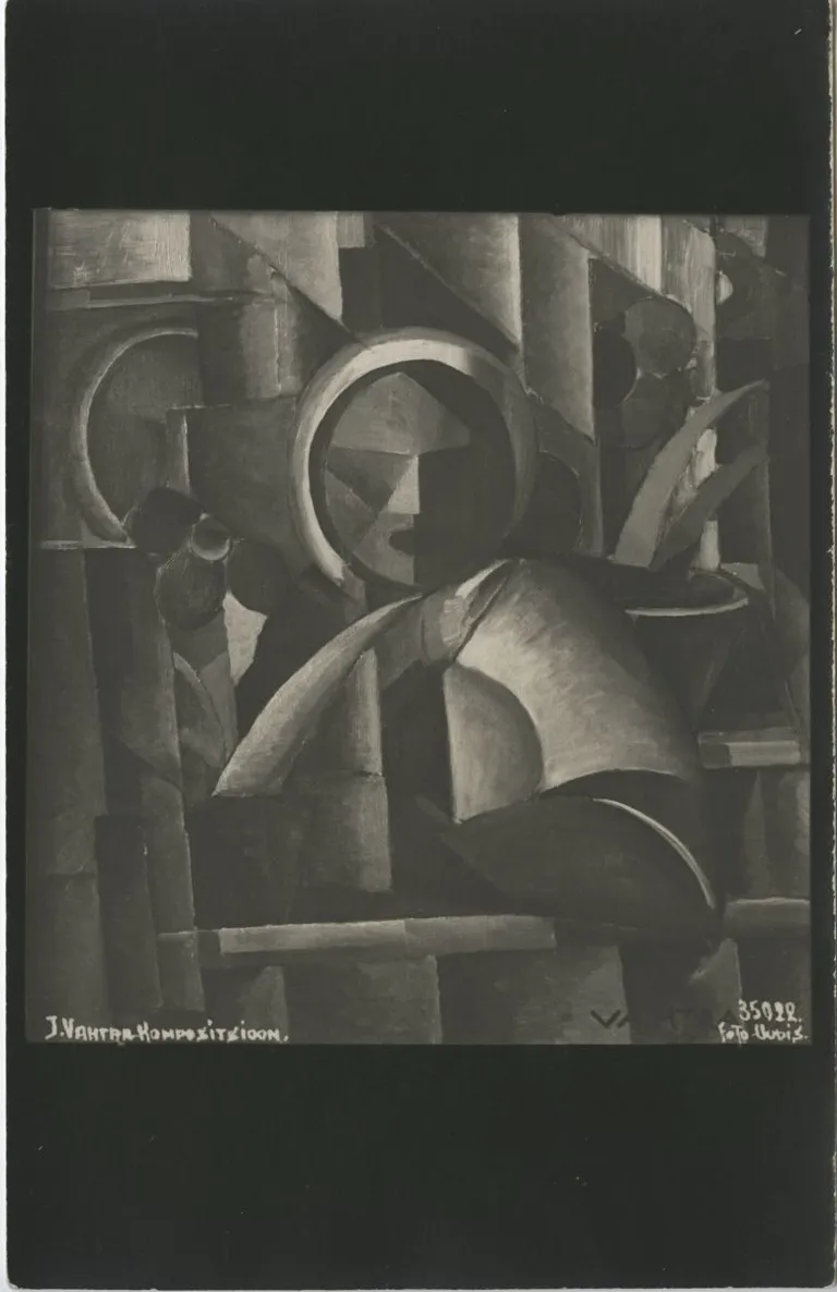 Jaan Vahtra. Kompositsioon. Tüdruk aknal. 1922. Õli