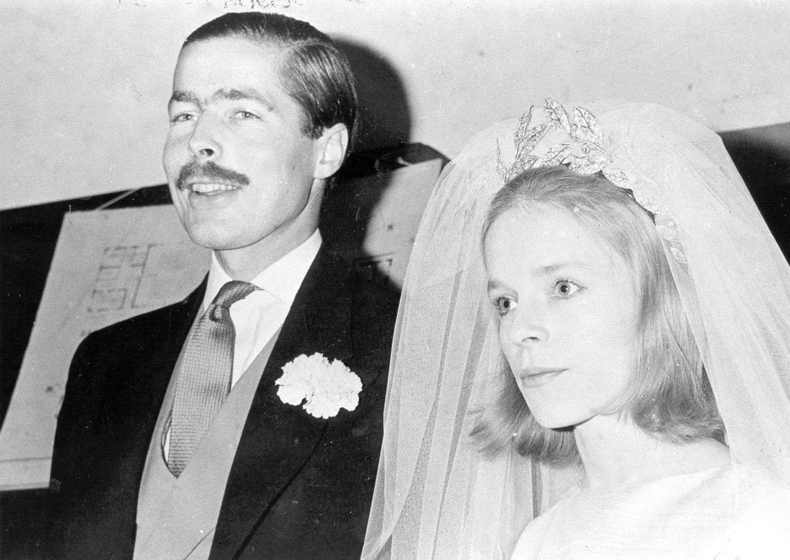 Lord ja Lady Lucan oma pulmapäeval 1963. aastal