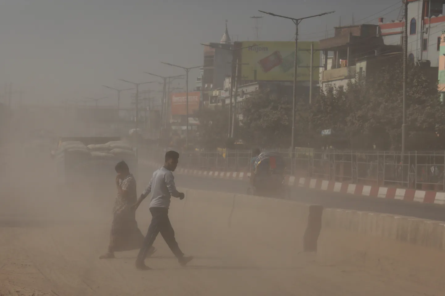 Bangladesh Dhaka 5. jaanuaril 2021. Fotol on näha õhusaastatust