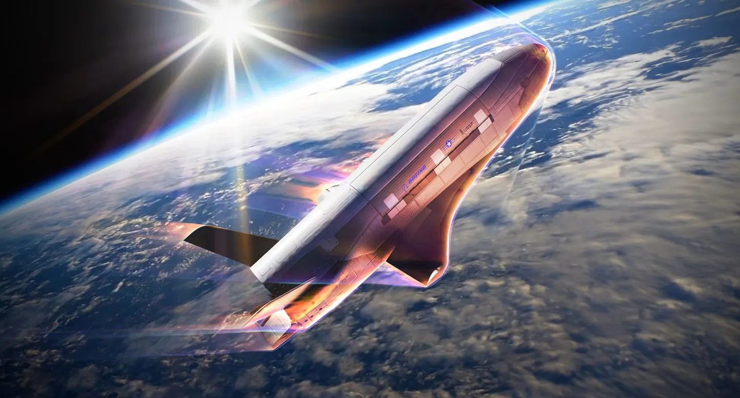 Kunstniku kujutis salajasest lennuvahendist X-37B, mis mõne avaldatud infokillu järgi katsetas hiljuti aeropidurdamist atmosfääris.