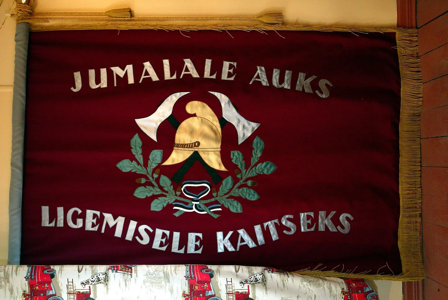 Lipp tuletõrjemuuseumi fondist. Illustreeriv foto.