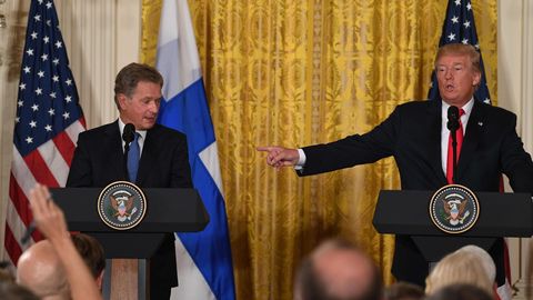 Soome president kohtus Valges Majas Trumpiga
