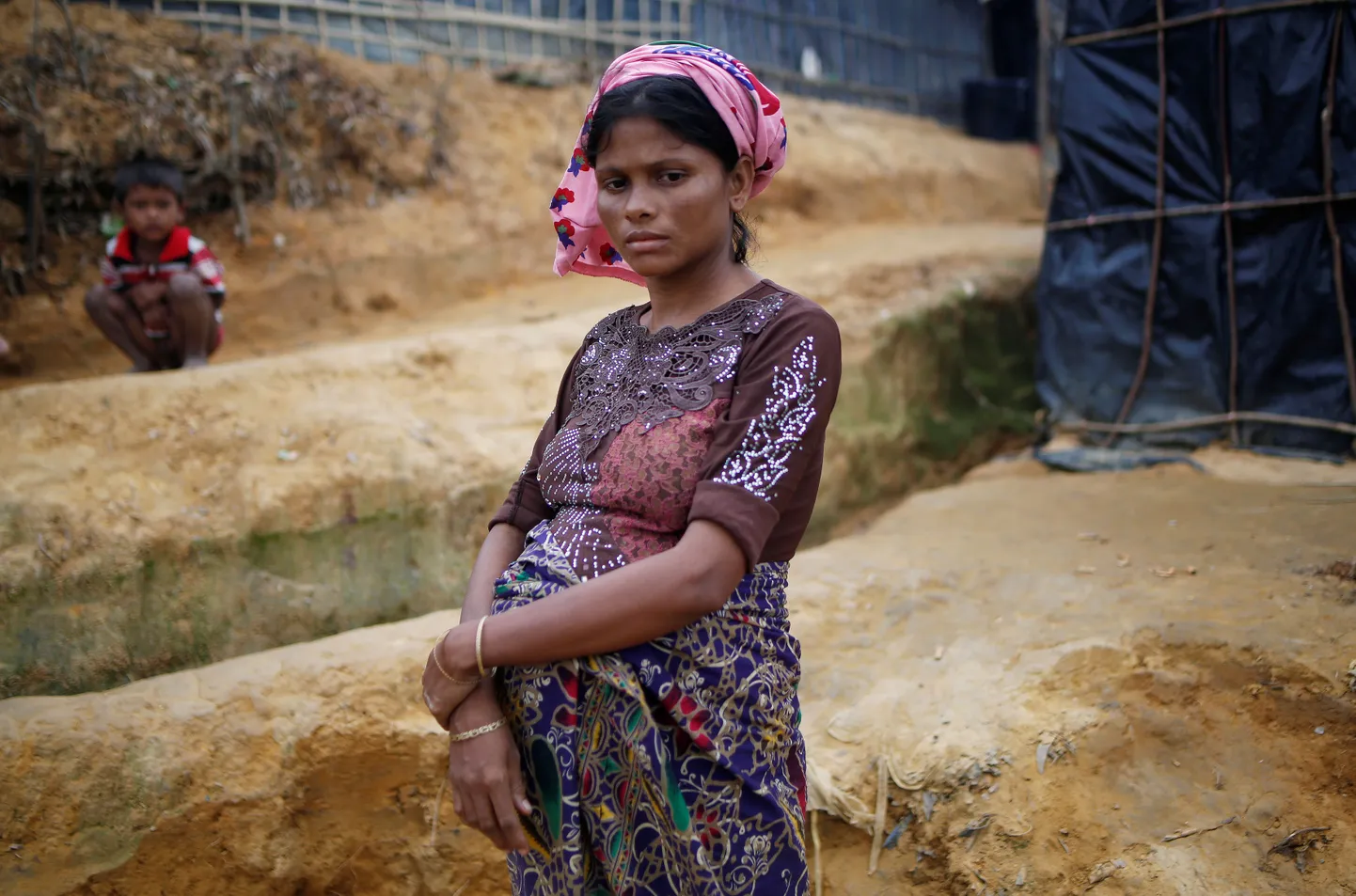 Rase rohingjapõgenik Bangladeshis.
