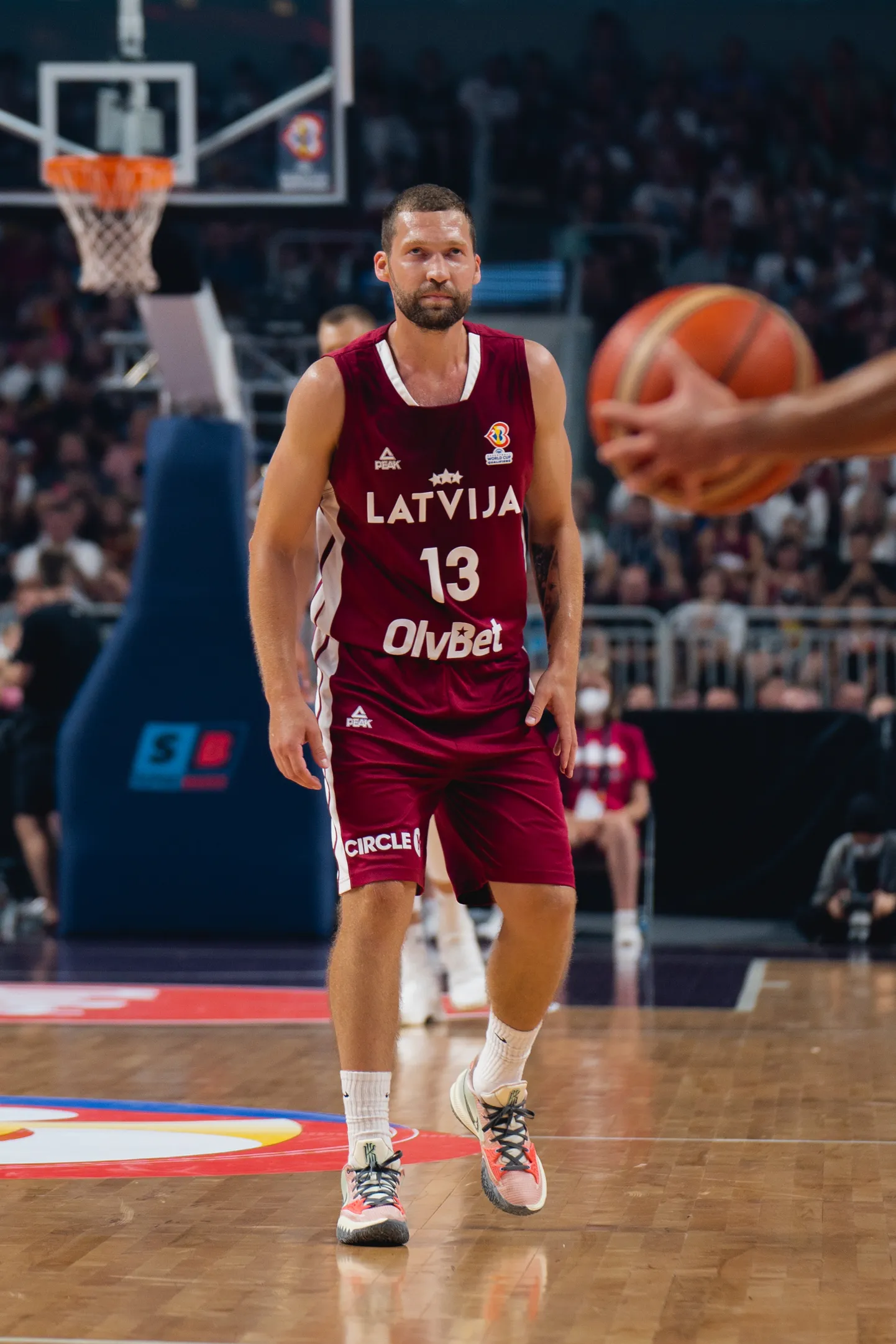 Latvijas basketbolists Jānis Strēlnieks
