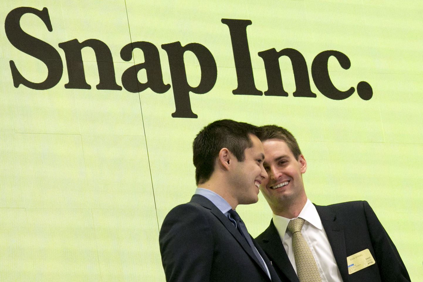 Snapchati kaasasutajad Bobby Murphy(vasakul)ja Evan Spiegel (paremal).