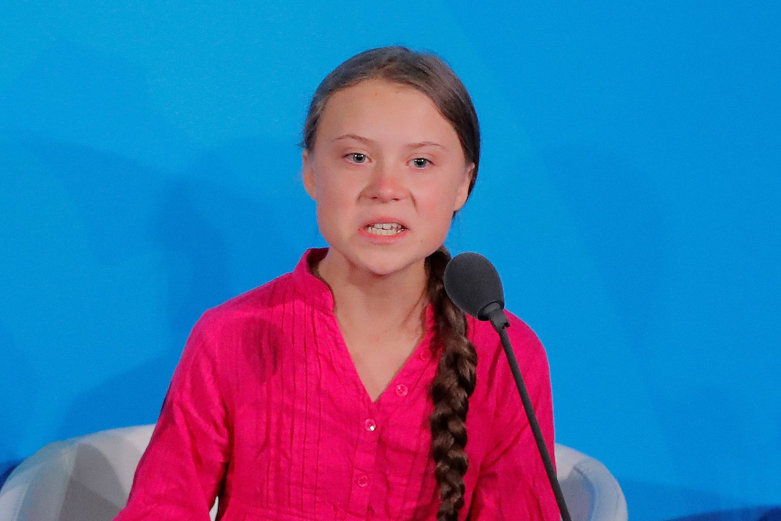 Грета Тунберг на климатической конференции ООН.