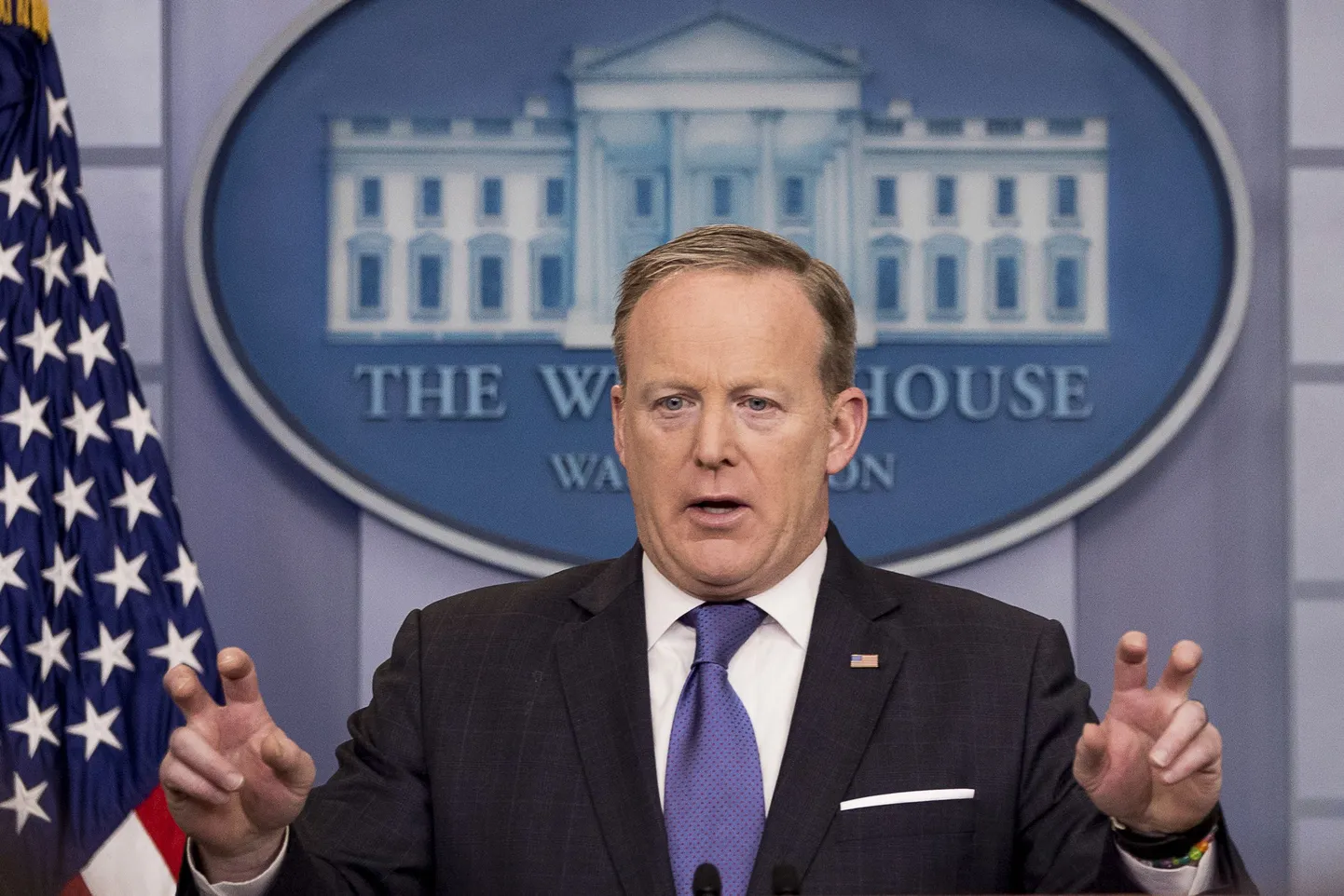 Sean Spicer: Trump kasutas jutumärke.