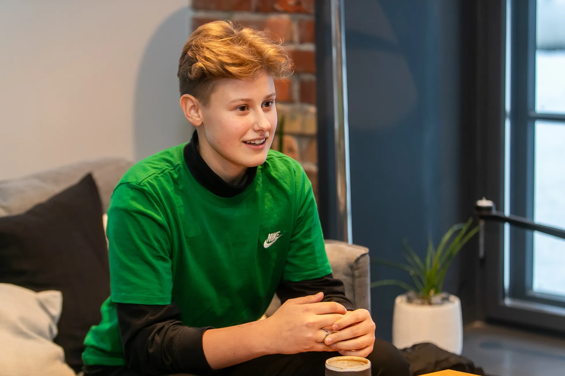 Intervjuu Eesti Laulu poolfinalisti Ingeriga. Kohvik Björn, Tallinn. 15.01.2019.