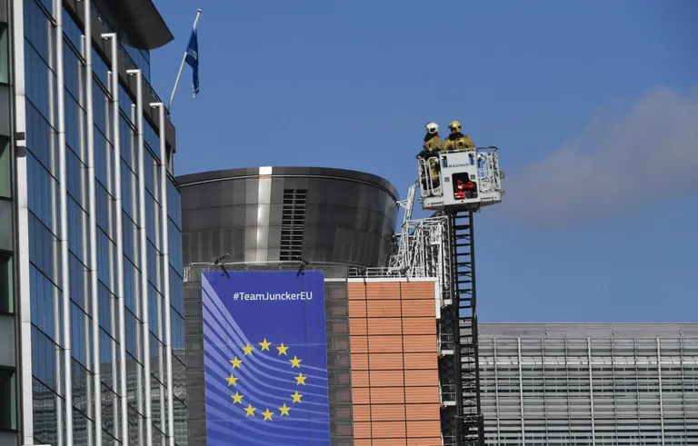 Pommiähvarduse tõttu evakueeriti inimesed Euroopa Liidu peakorteri lähedal asuvast hoonest.