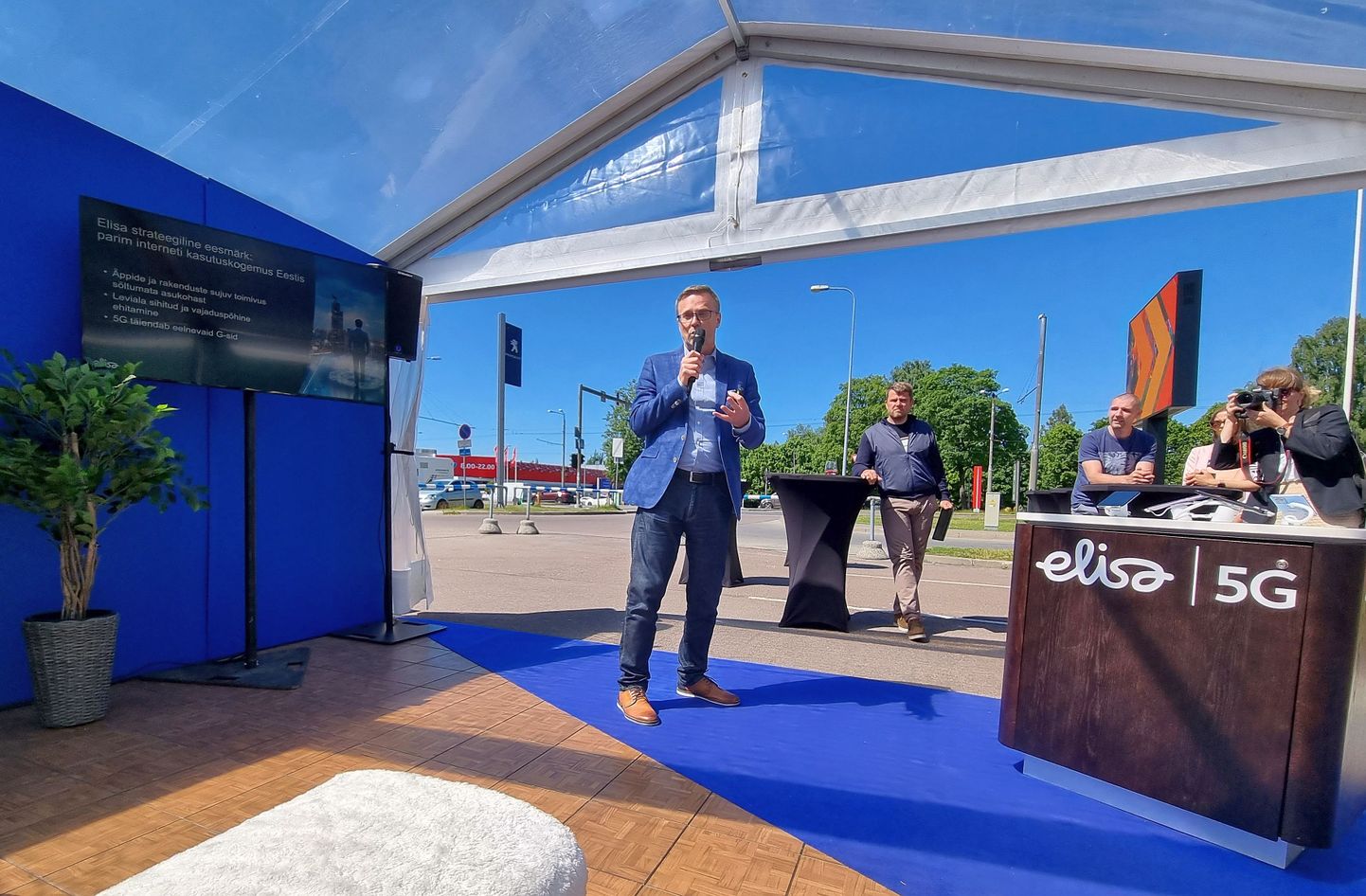 Elisa Eesti tegevjuht Andrus Hiiepuu tutvustas aasta tagasi Elisa 5G võrku. Nüüd hakatakse optimeerima mobiilivõrgu energiakasutust, võttas appi tehisintellekti.