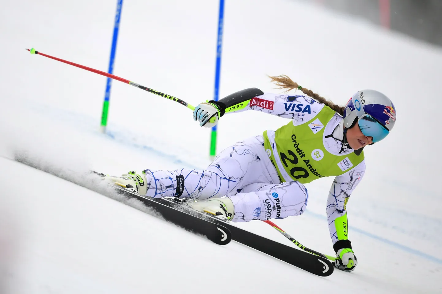 Lindsey Vonn eilsel võistlusel.