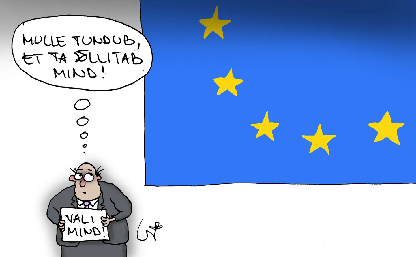Urmas Nemvalts joonistab.