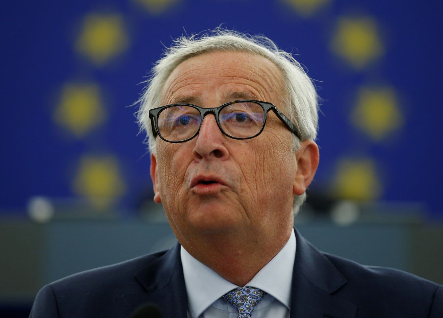 Jean-Claude Juncker täna europarlamendis.