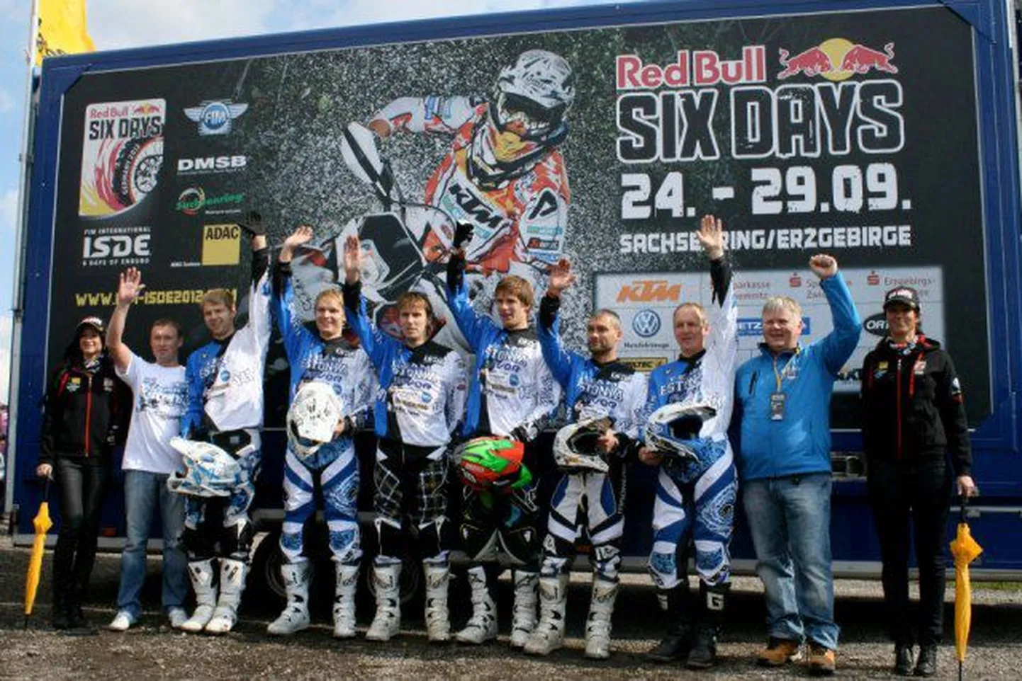 Eesti koondis Six Days Endurol.