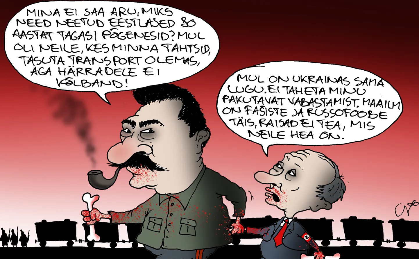 Urmas Nemvalts joonistab.