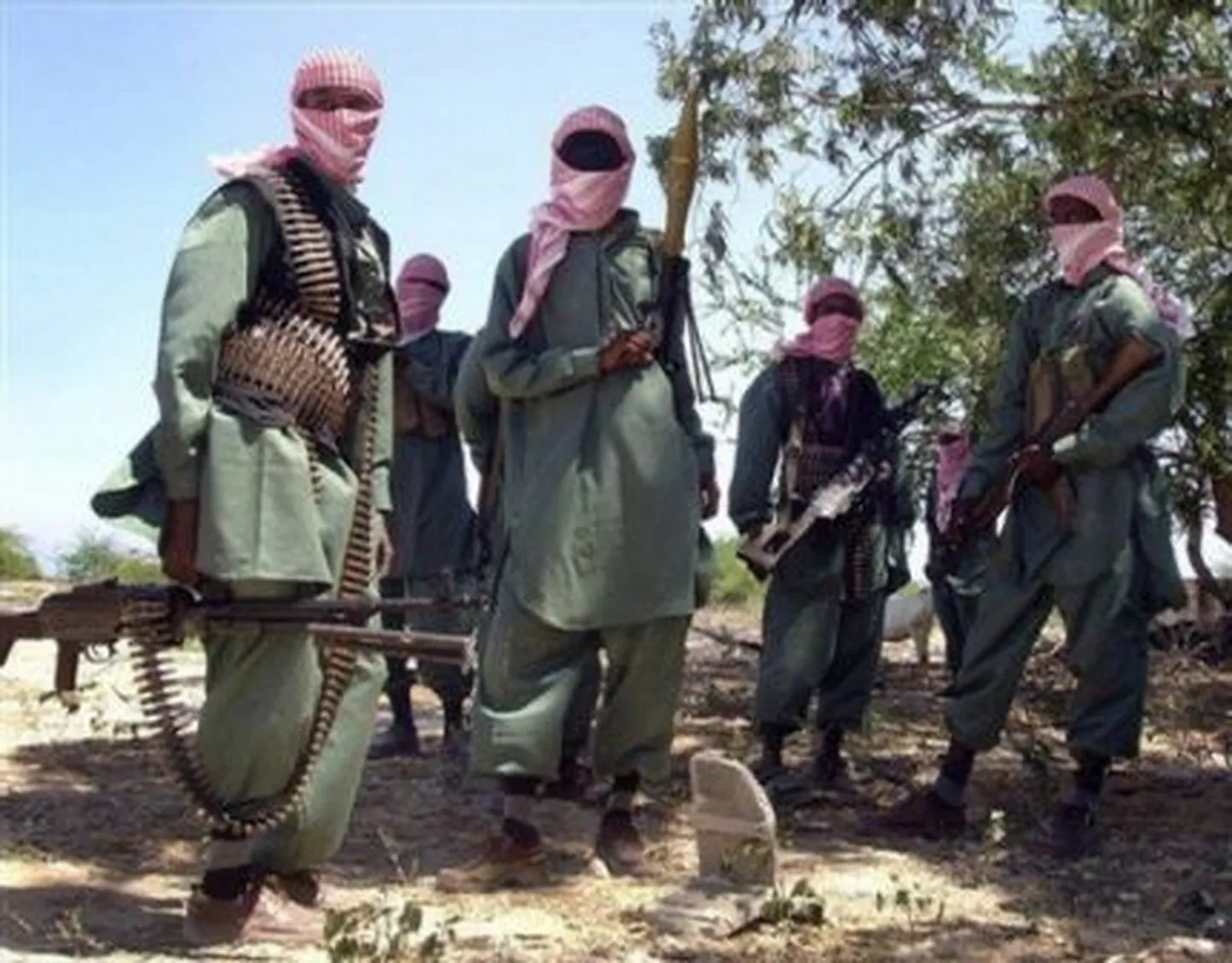 Al-Shabaabi võitlejad.
