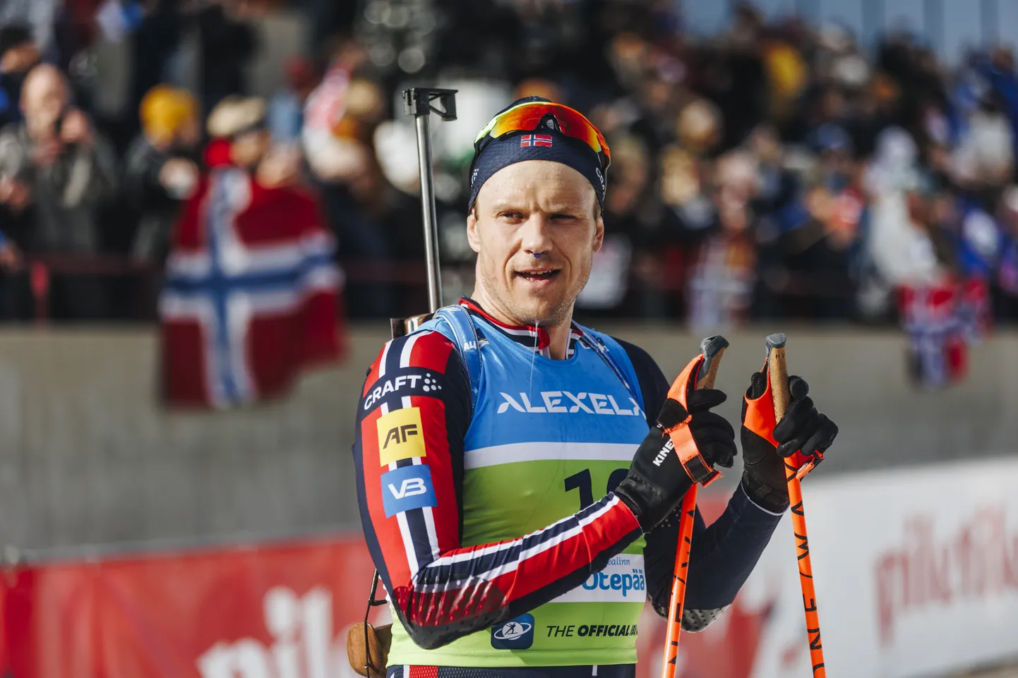 Norra laskesuusataja Vetle Sjåstad Christiansen Otepääl.