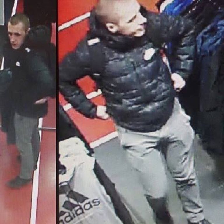 Politsei palub abi kahe mehe tuvastamisel, kes eelmise aasta 21. detsembril varastasid Pärnu Keskuses asuvast Sportlandi kauplusest kaks Nike jopet, jättes asemele enda joped.
