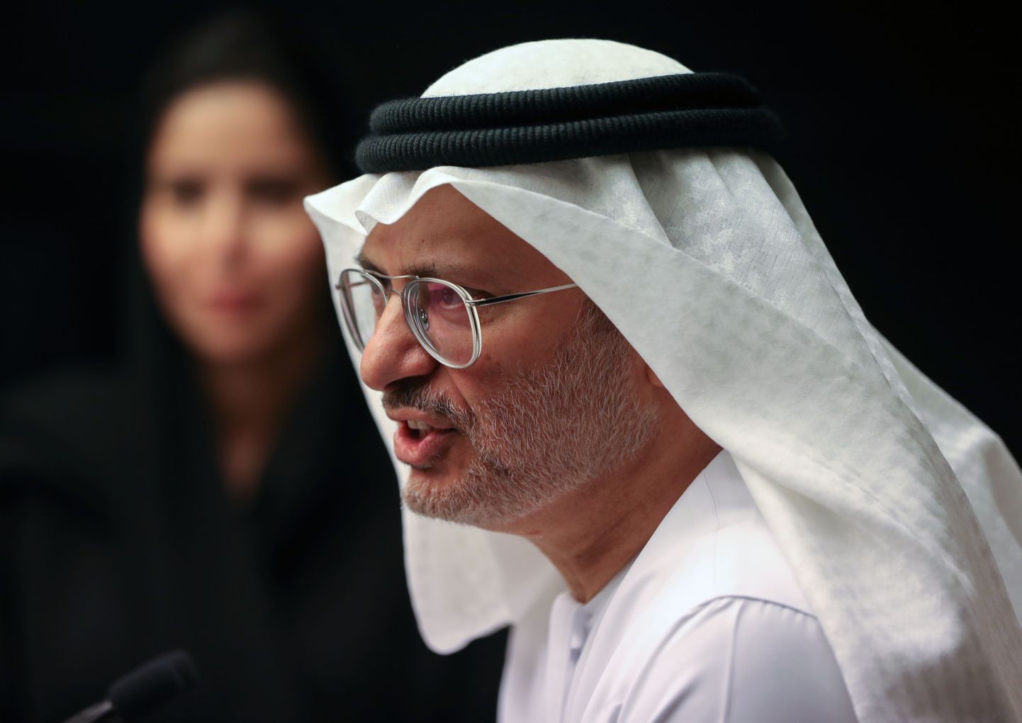 AÜE välisminister Anwar Gargash Dubais 15. mai 2019.