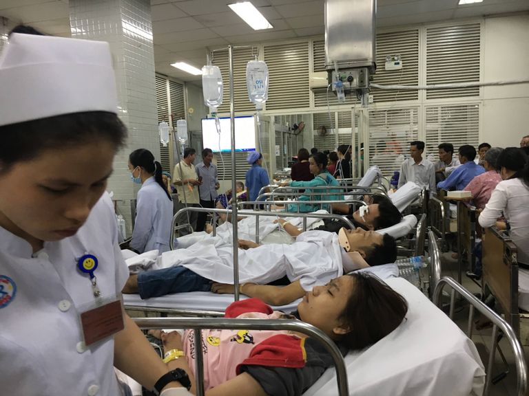 Vietnami haigla. Pilt on illustreeriv