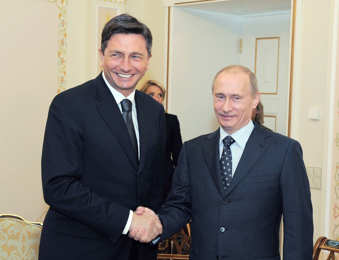 Sloveenia peaminister Borut Pahor ja Vene peaminister Vladimir Putin.
