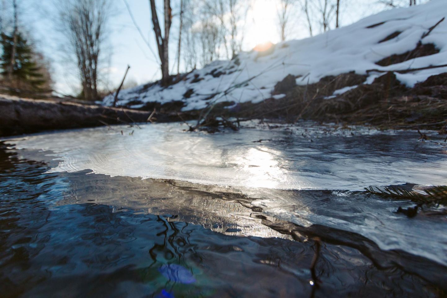 Esimeste külmadega veekogudele tekkinud jää on veel väga õhuke ega kanna.
