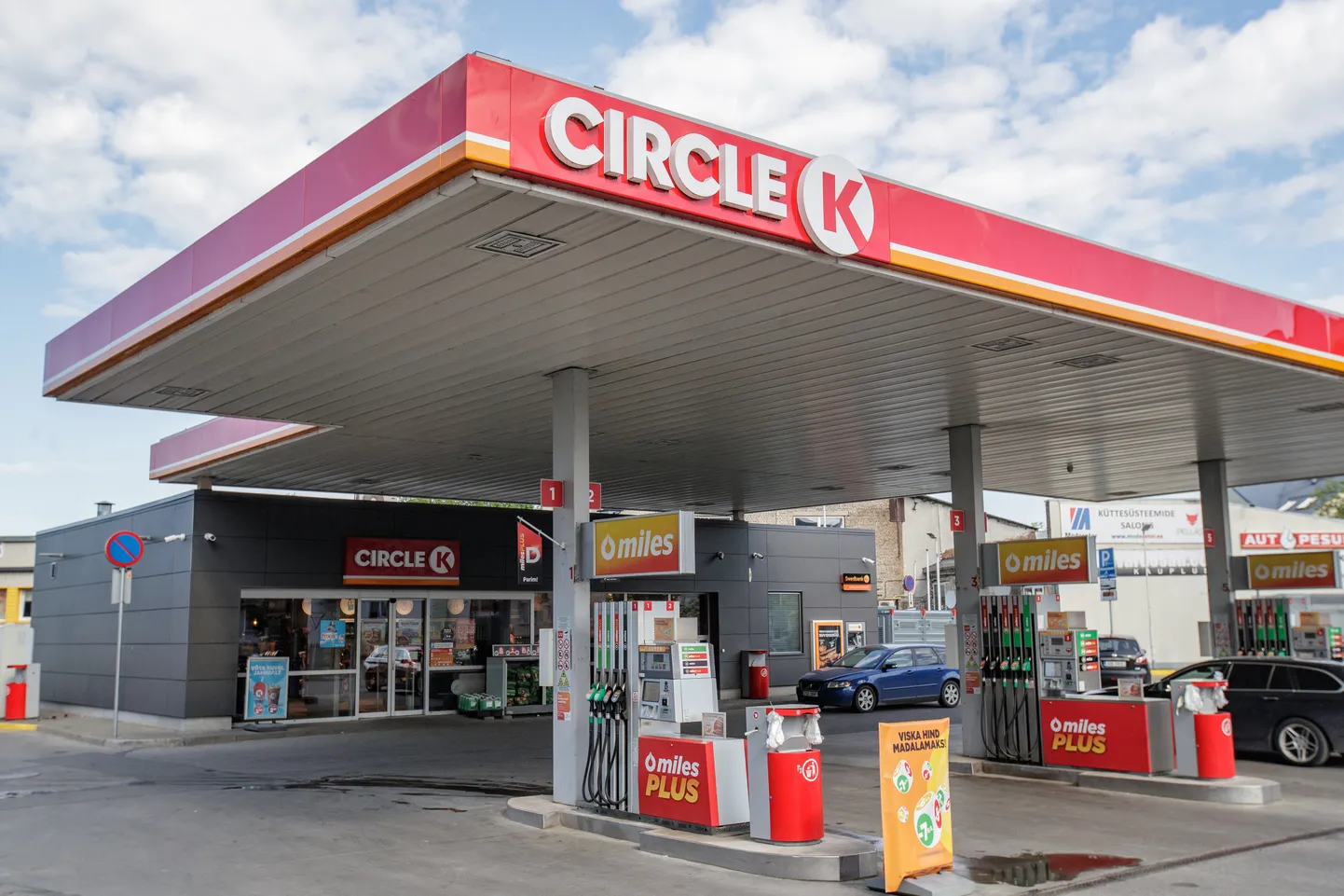 Заправка Circle K в Таллинне.