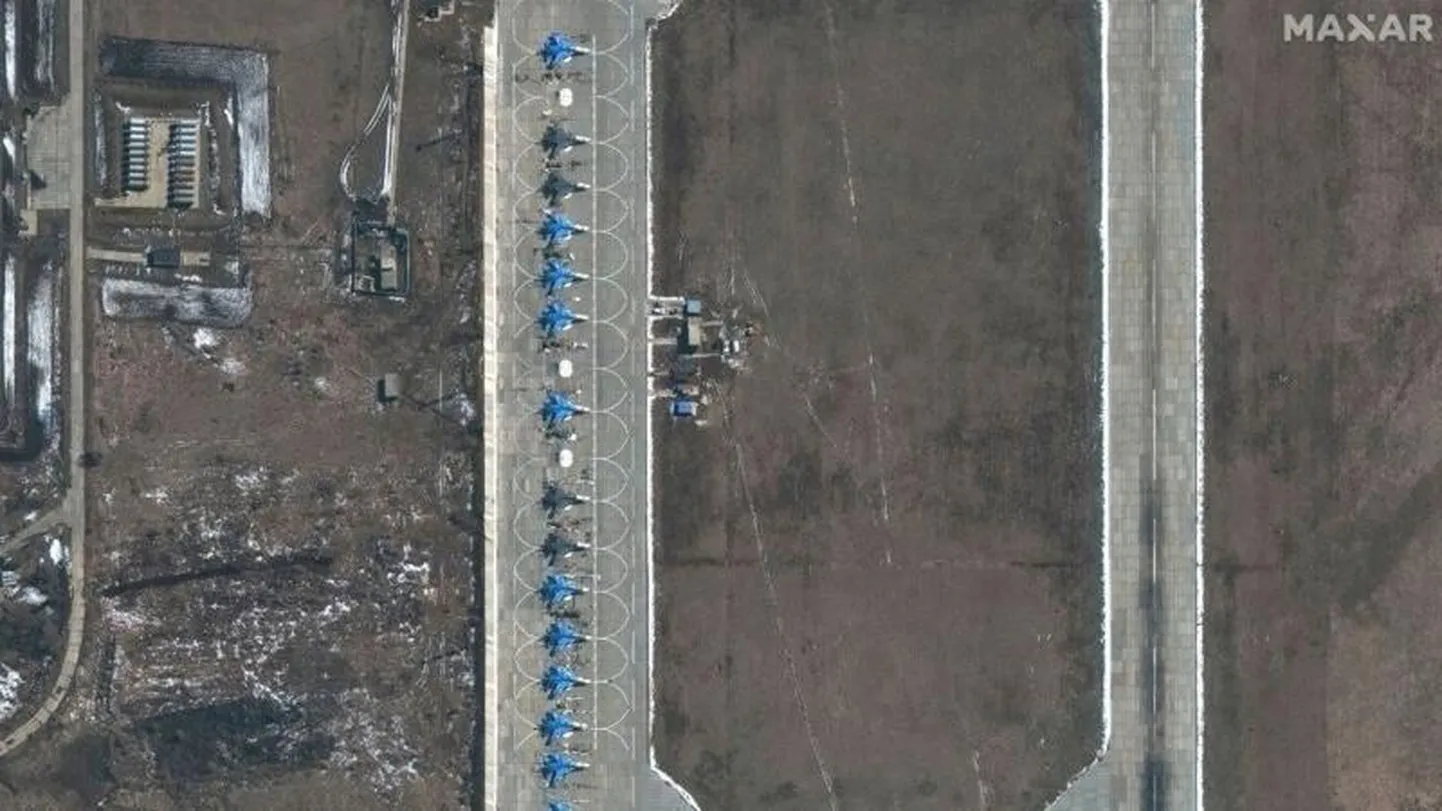 Аэродром Морозовск (спутниковый снимок 2021 года)