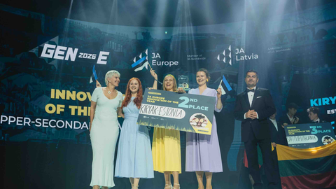 Noorte õpilasfirma jõudis Euroopa festivalil innovaatilise leiutisega tippu
