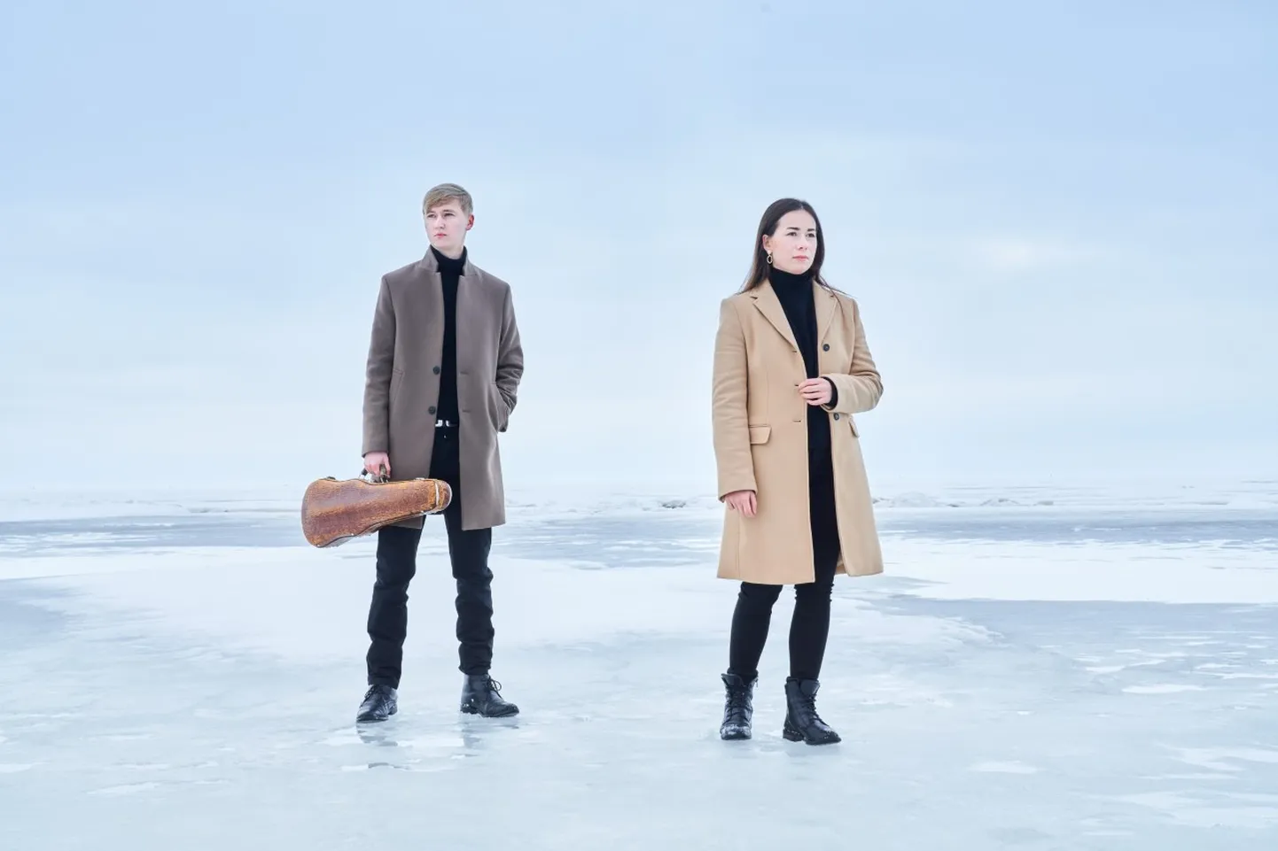 Viiuldaja Hans Christian Aavik ja pianist Karolina Žukova