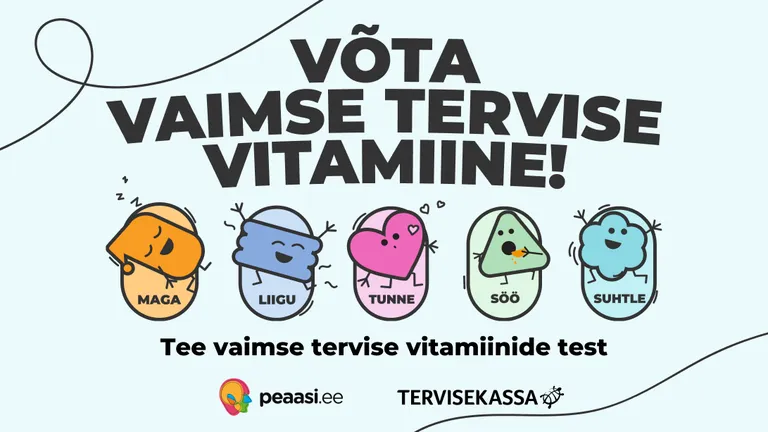 Peaasi.ee vaimse tervise vitamiinikuur koosneb viiest teemanädalast.