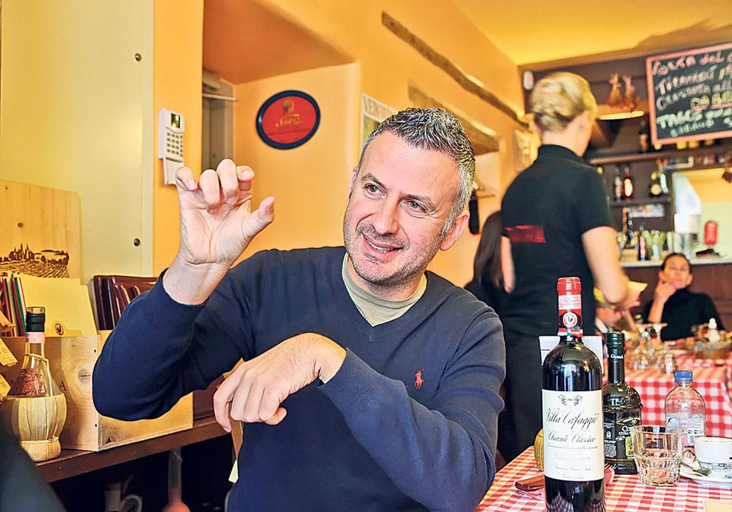 Nagu elav Toscana-vikipeedia: «Alustage veinist,» kõlab Marco Giomi esimene soovitus enese Itaalia köögi lainele häälestamiseks.