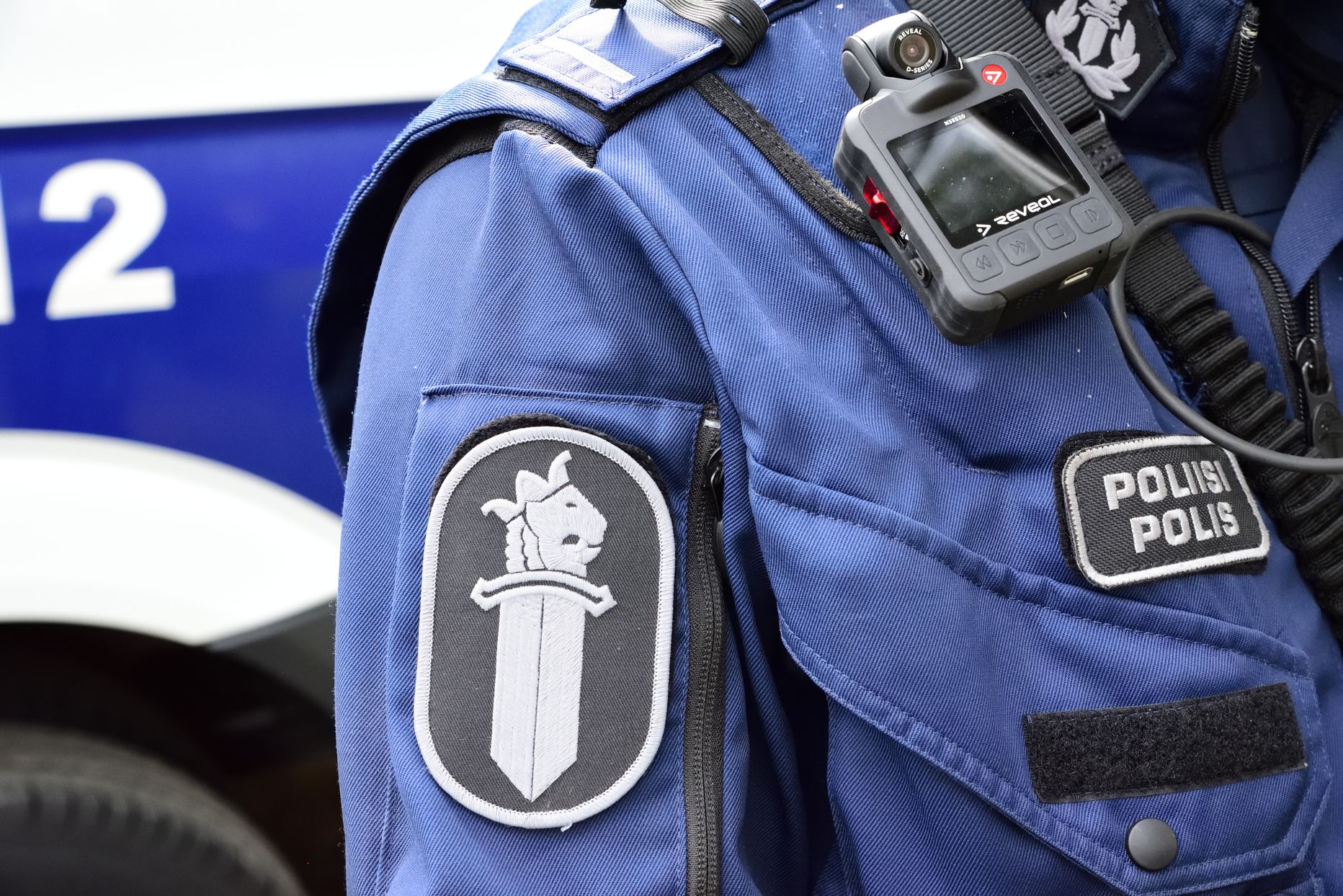Soome politseinik. Pilt on illustreeriv