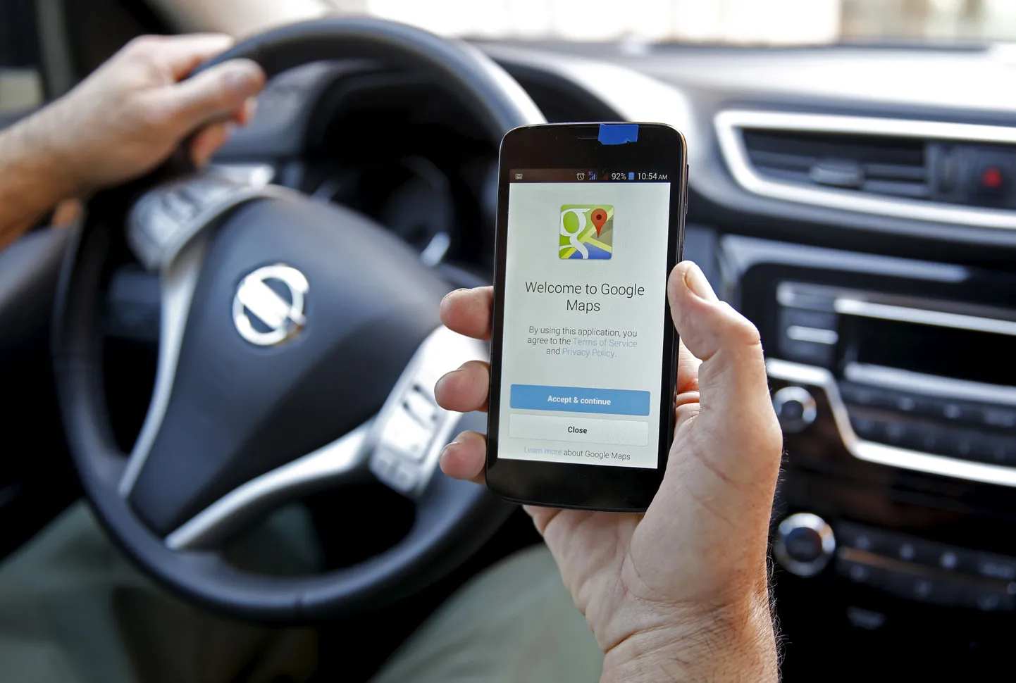 Google Maps rakendus nutitelefonis