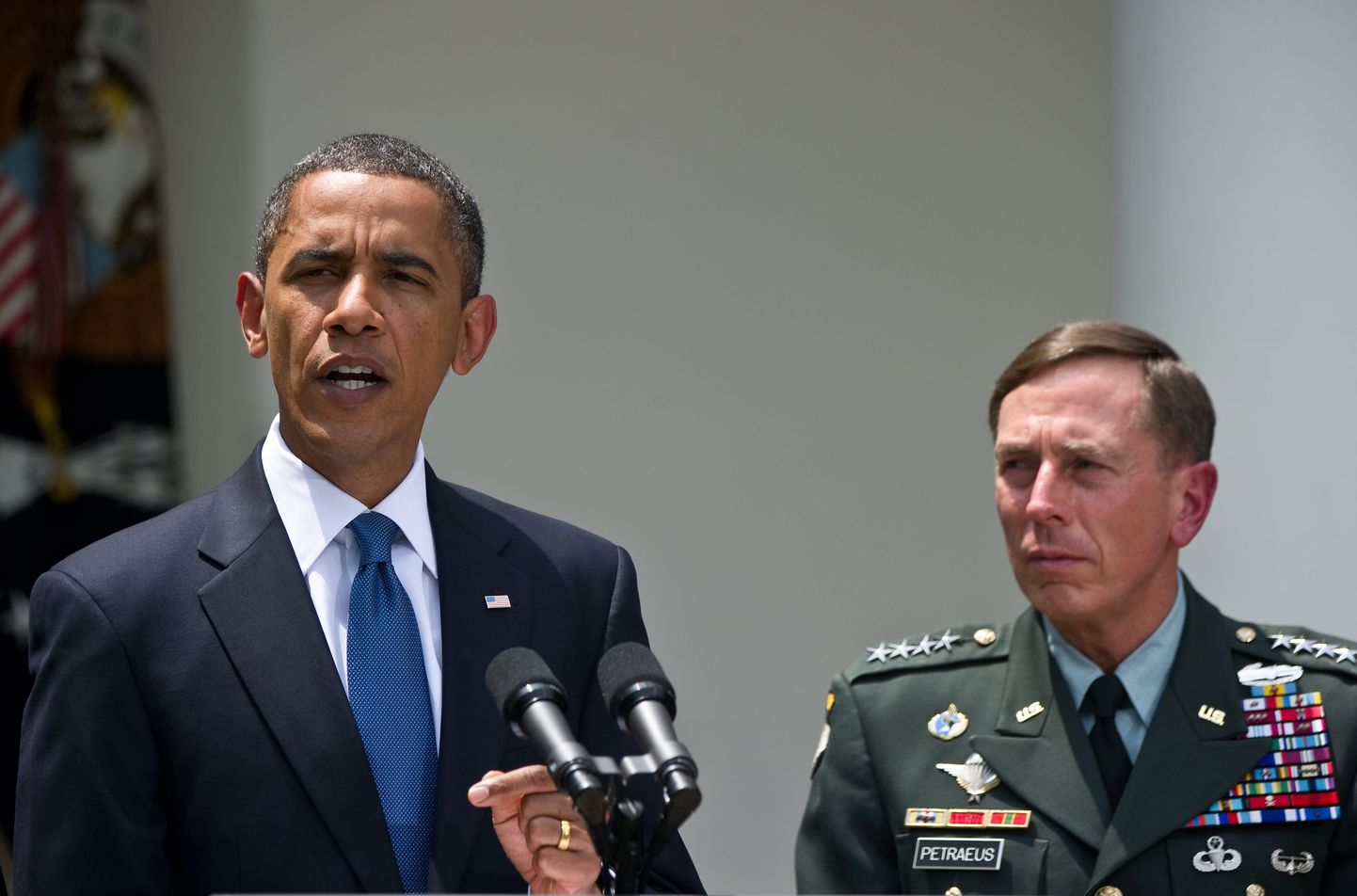 USA president Barack Obama ja kindral David Petraeus.