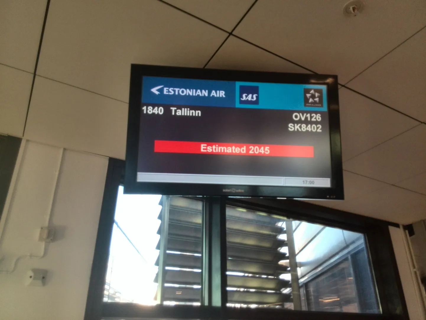 Информация о вчерашнем рейсе в аэропорту Стокгольма
