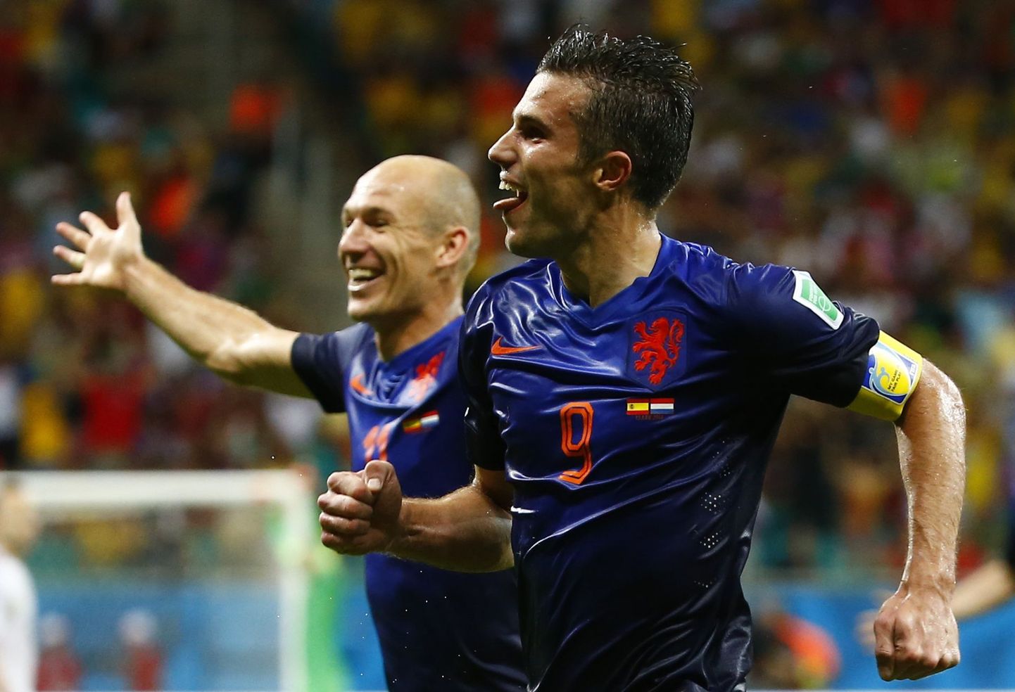 Hollandi ässad Robin van Persie ja Arjen Robben.
