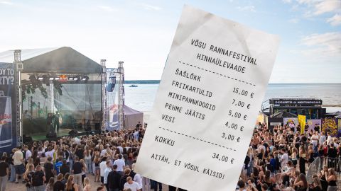 HINNAÜLEVAADE ⟩ Kõht täis, kukkur tühi? Sellised hinnad ootasid Võsu rannafestivalil