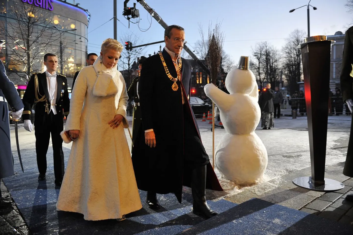 Президент Тоомас Хендрик Ильвес с супругой Эвелин.