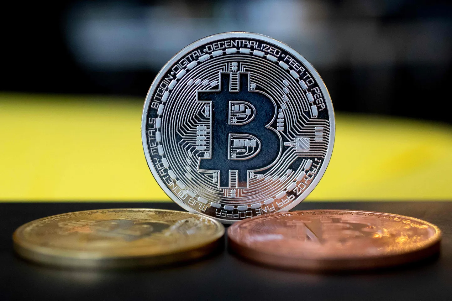Bitcoini visuaalne representatsioon.