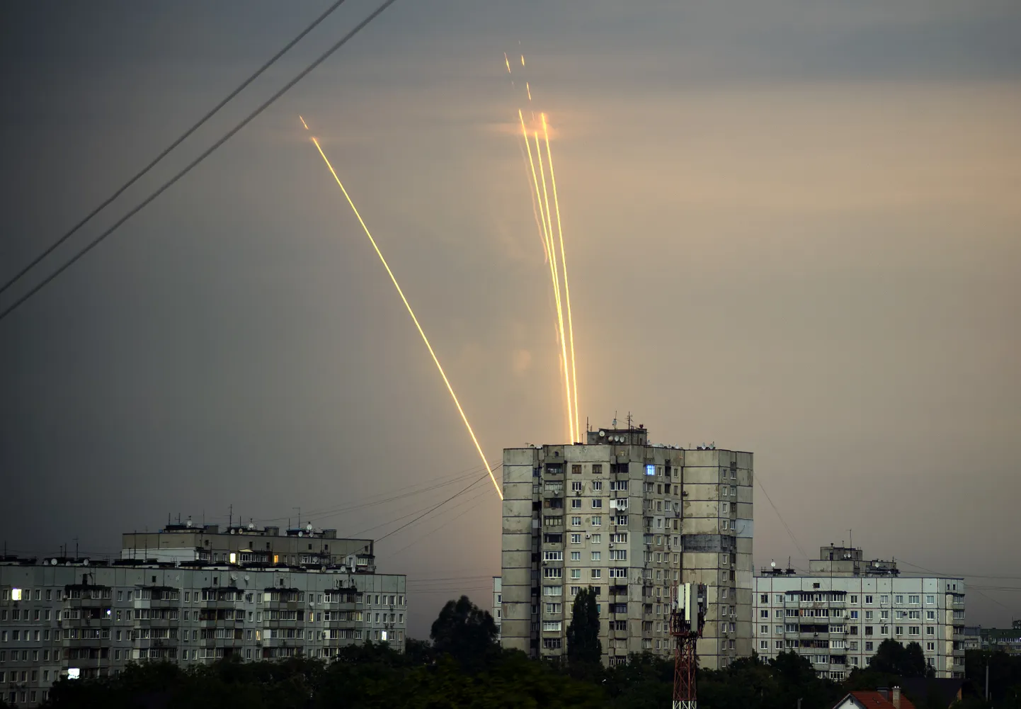 Venemaa tulistamas rakette Ukraina pihta Belgorodist 15. augustil.
